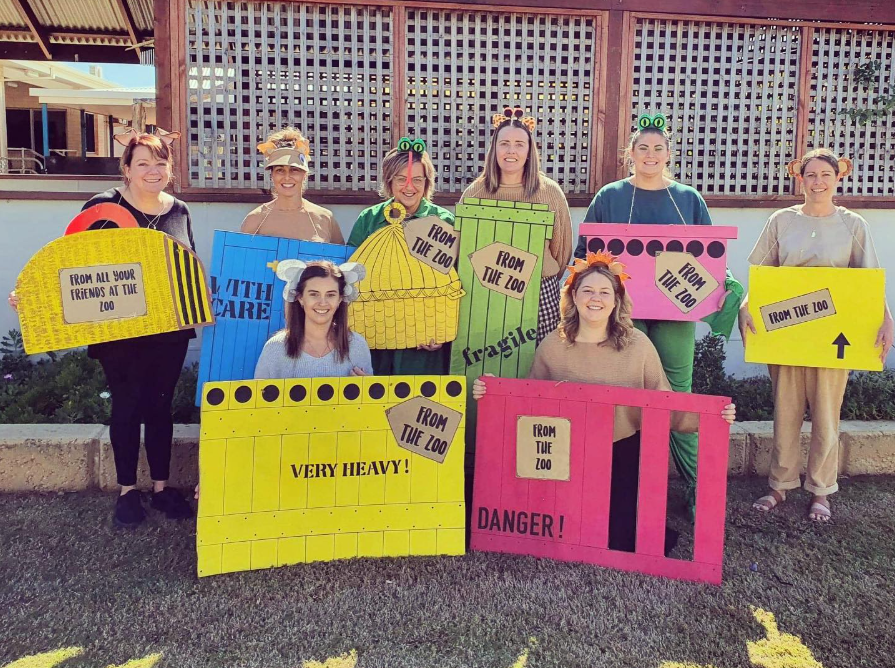 Dear Zoo World Book Day costume idea for adults