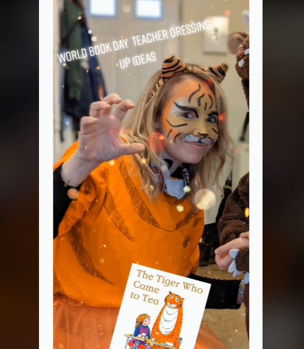 The Tiger Who Came for Tea World Book Day costume idea for adults