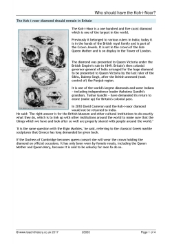 Who should have the Koh-i-Noor?